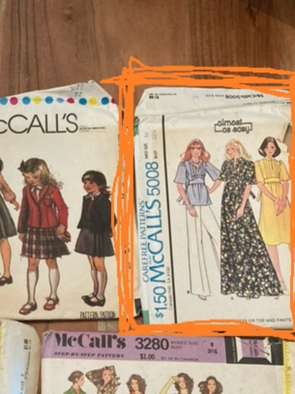 One McCall's pattern #5008 cut but in good order.